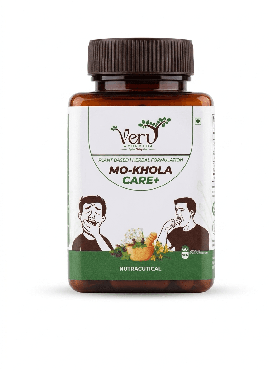 MO-KHOLA CARE+ bottle, front of pack